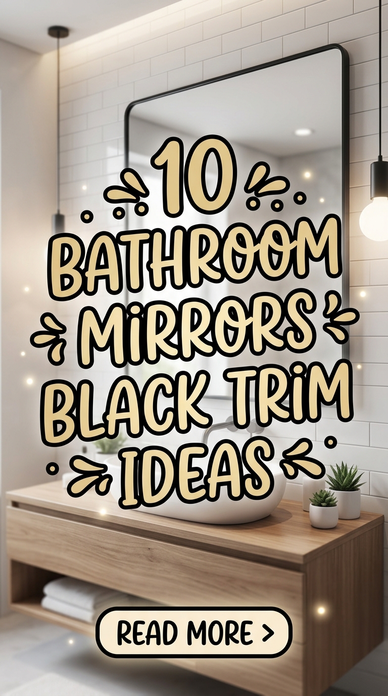 10 Bathroom Mirrors Black Trim Ideas