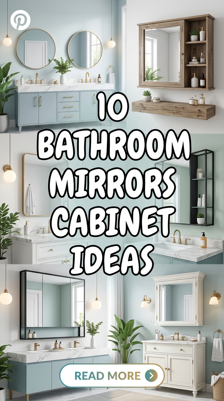 10 Bathroom Mirrors Cabinet Ideas