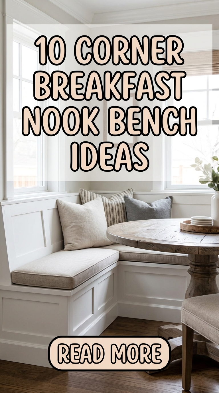 10 Corner Breakfast Nook Bench Ideas
