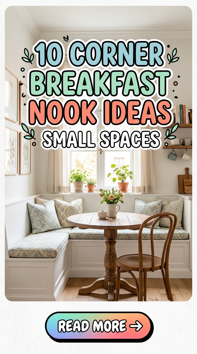 10 Corner Breakfast Nook Ideas Small Spaces