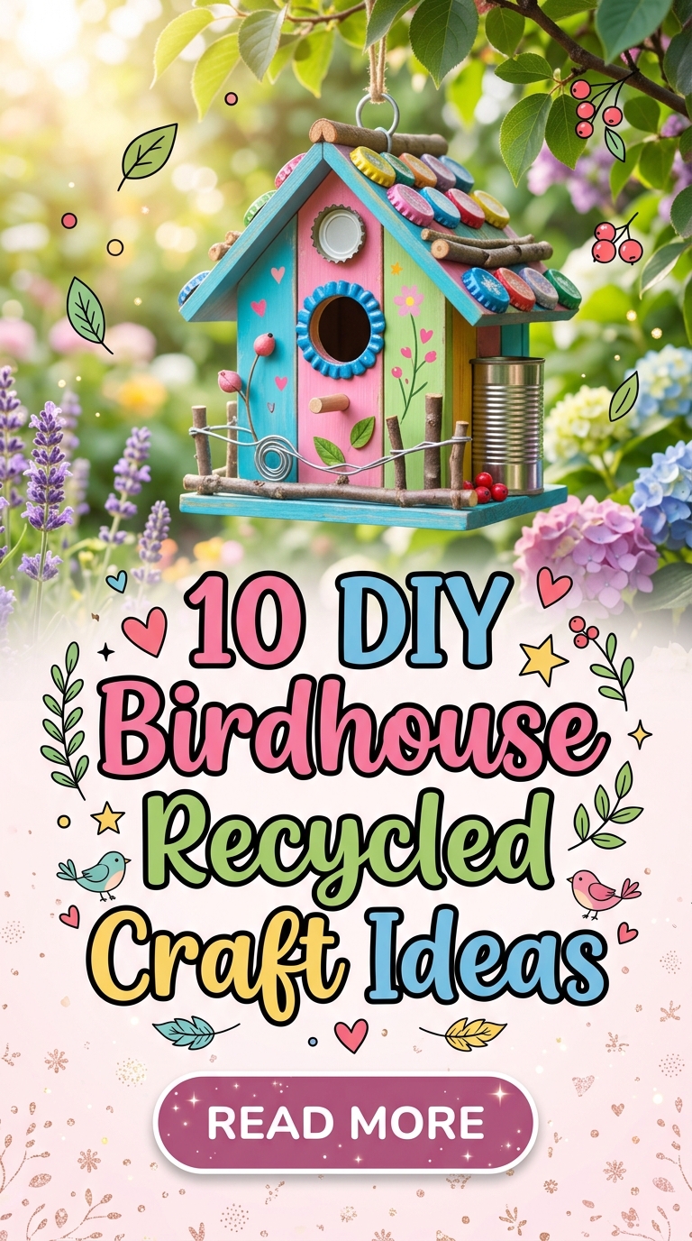 10 DIY Birdhouse Recycled Craft Ideas