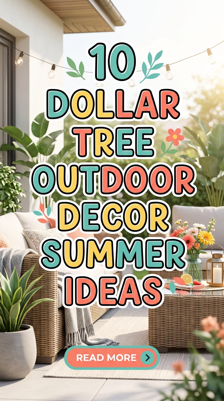 10 Dollar Tree Outdoor Decor Summer Ideas