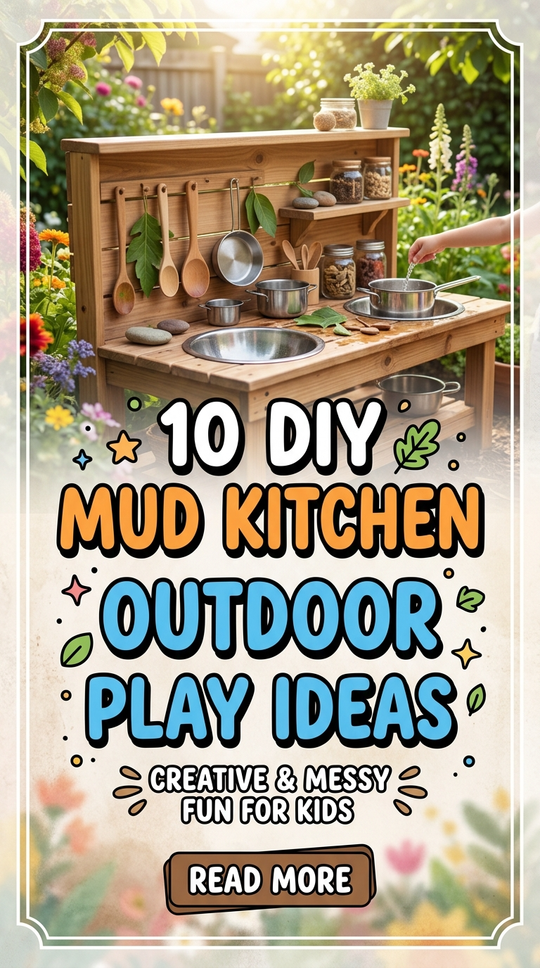 10 DIY Mud Kitchen Outdoor Play Ideas