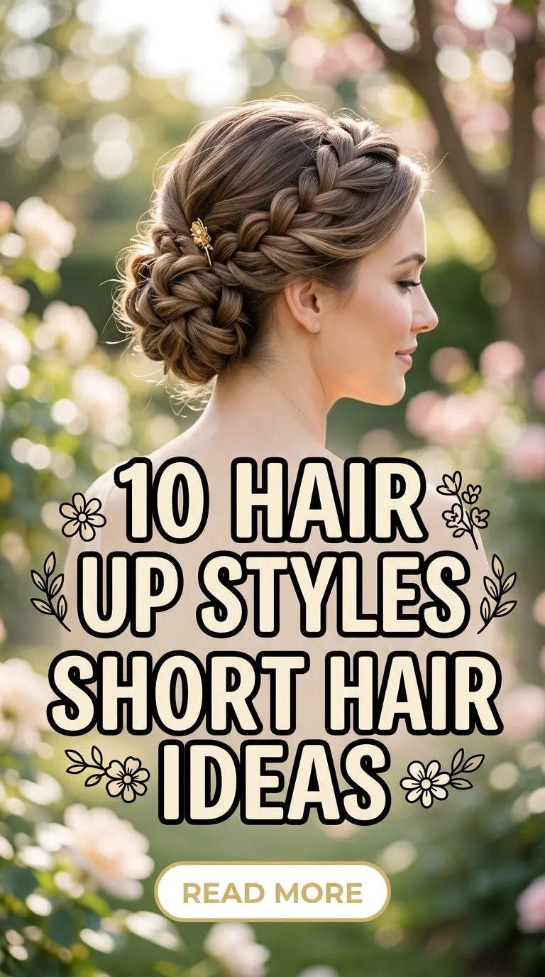 10 Hair Up Styles Short Hair Ideas