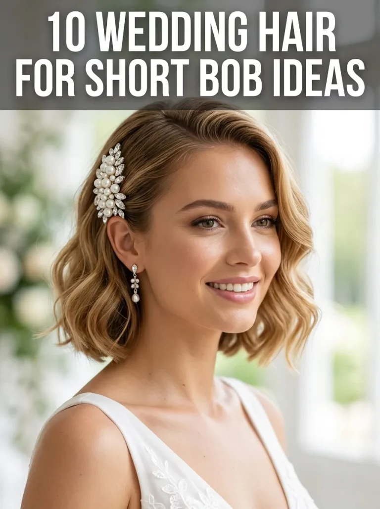 10 Wedding Hair For Short Bob Ideas