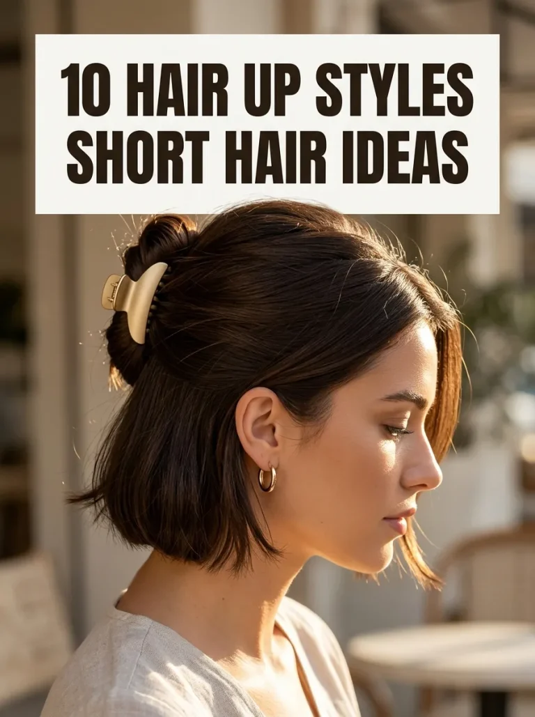 10 Hair Up Styles Short Hair Ideas