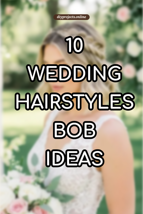 10 Wedding Hairstyles Bob Ideas