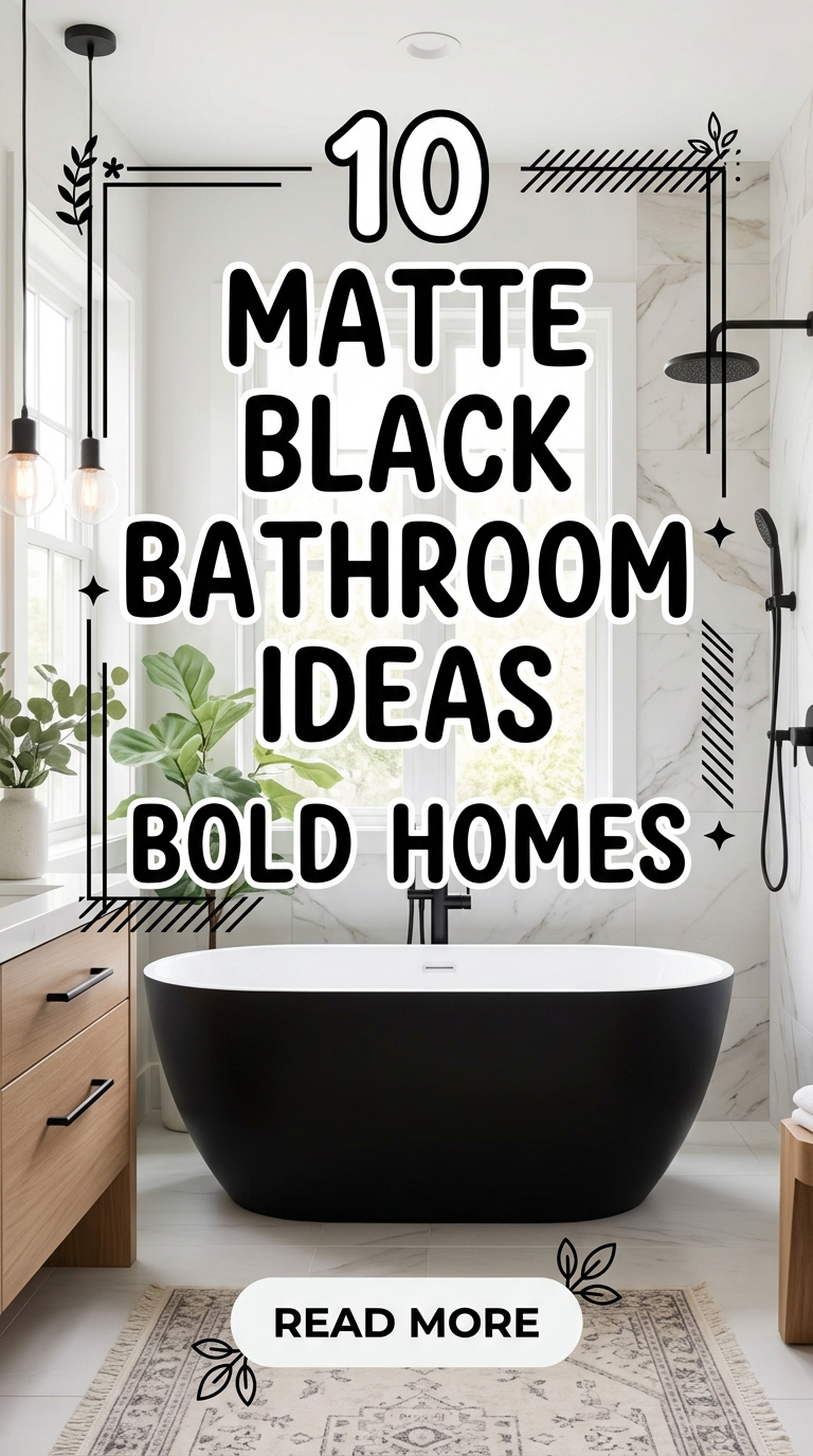 10 Matte Black Bathroom Ideas Bold Homes