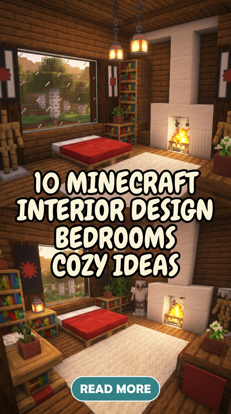 10 Minecraft Interior Design Bedrooms Cozy Ideas