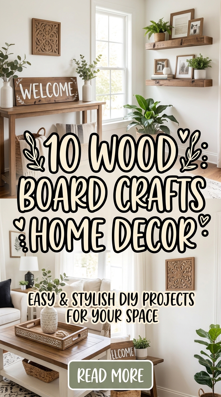 10 Wood Board Crafts Home Decor