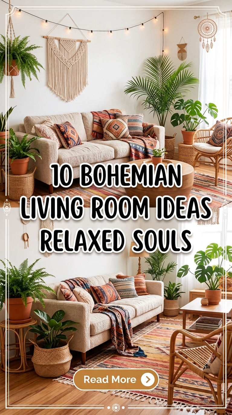10 Bohemian Living Room Ideas Relaxed Souls
