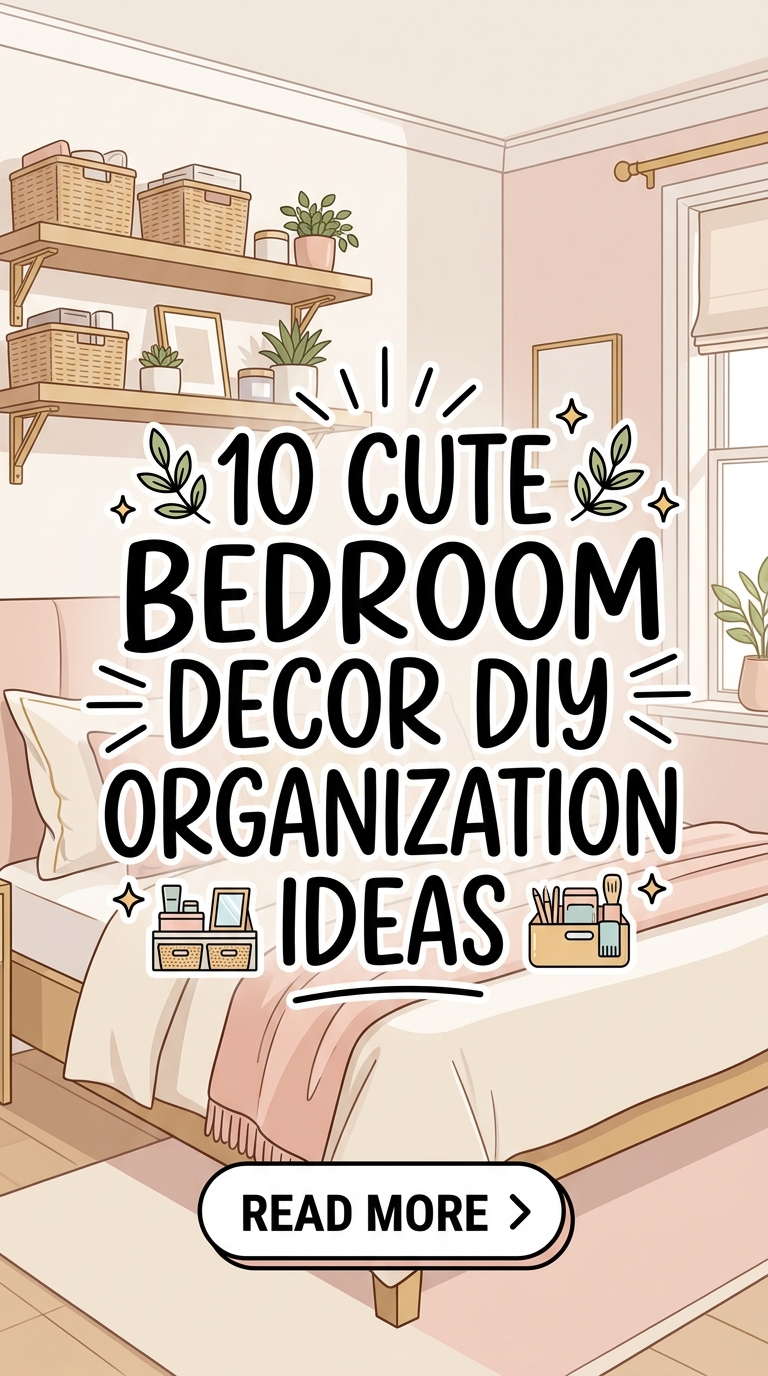 10 Cute Bedroom Decor DIY Organization Ideas