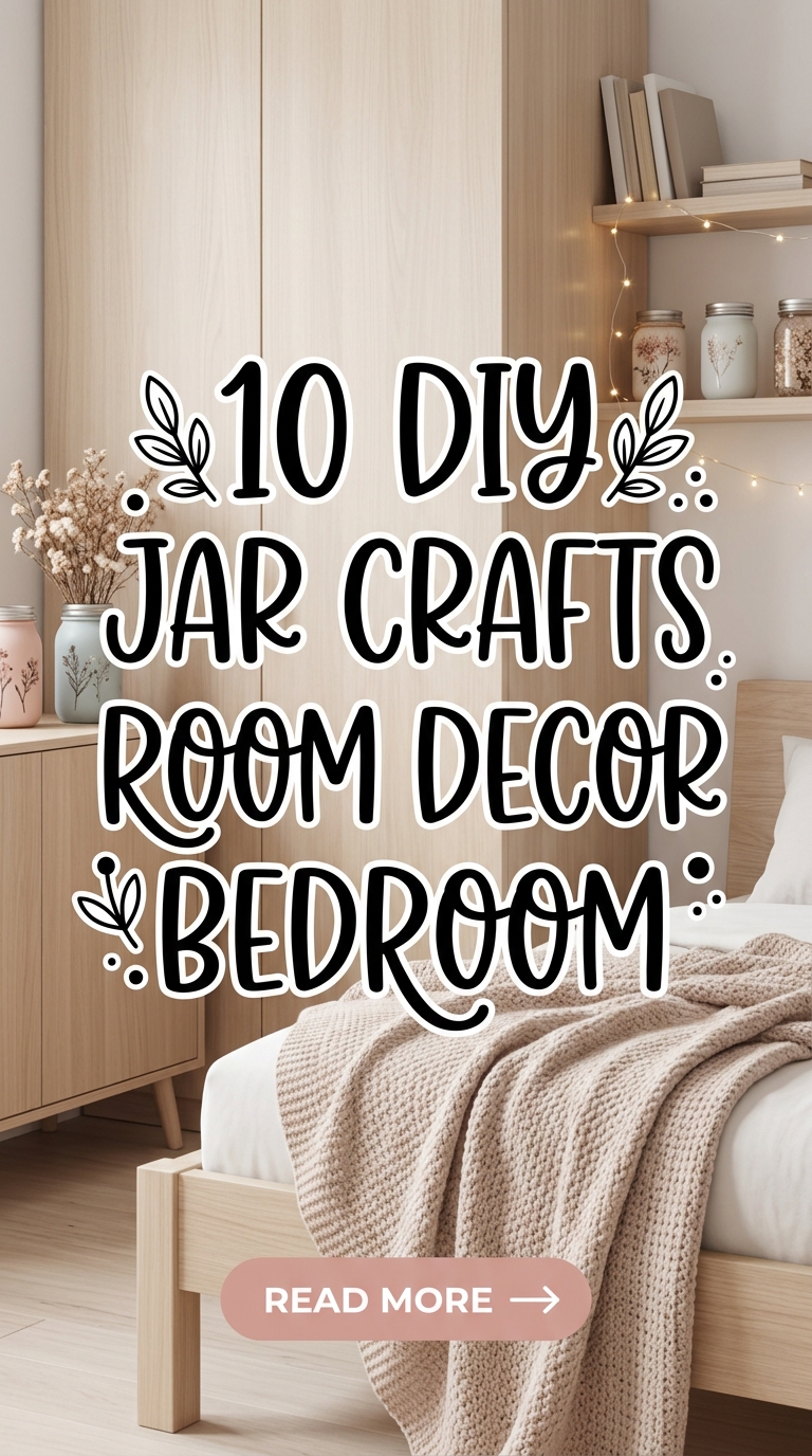 10 DIY Jar Crafts Room Decor Bedroom