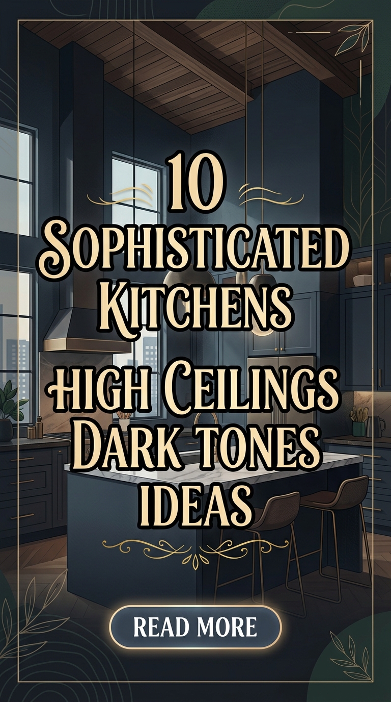 10 Sophisticated Kitchens High Ceilings Dark Tones Ideas