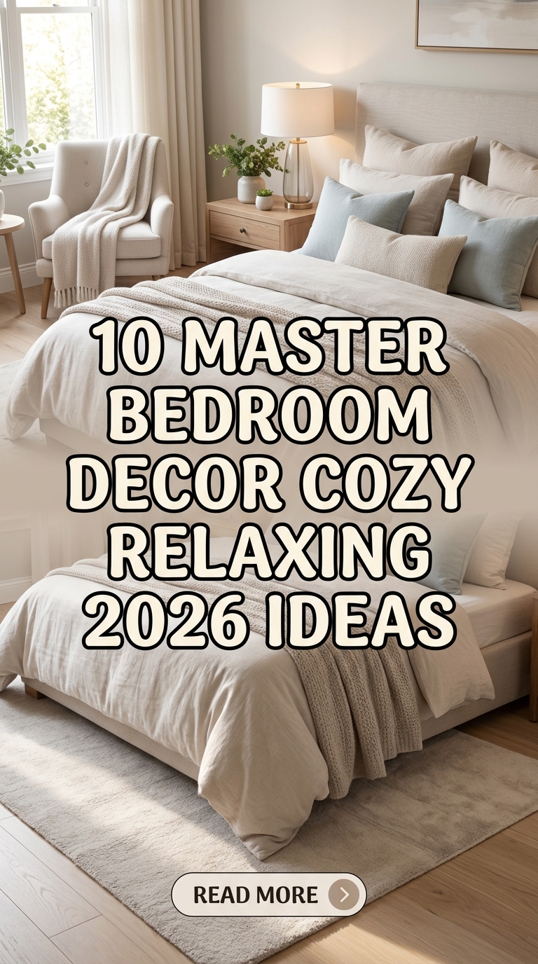10 Master Bedroom Decor Cozy Relaxing 2026 Ideas