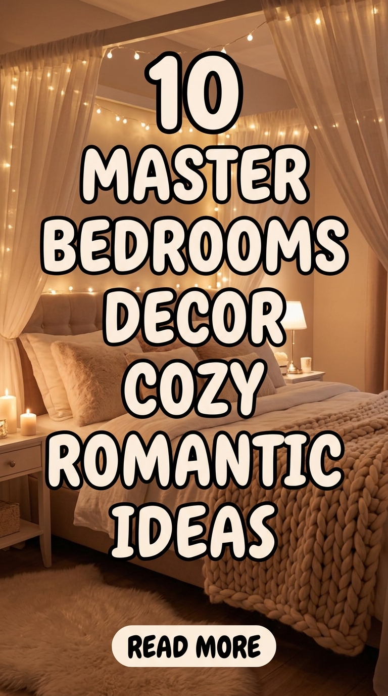 10 Master bedrooms decor cozy romantic ideas