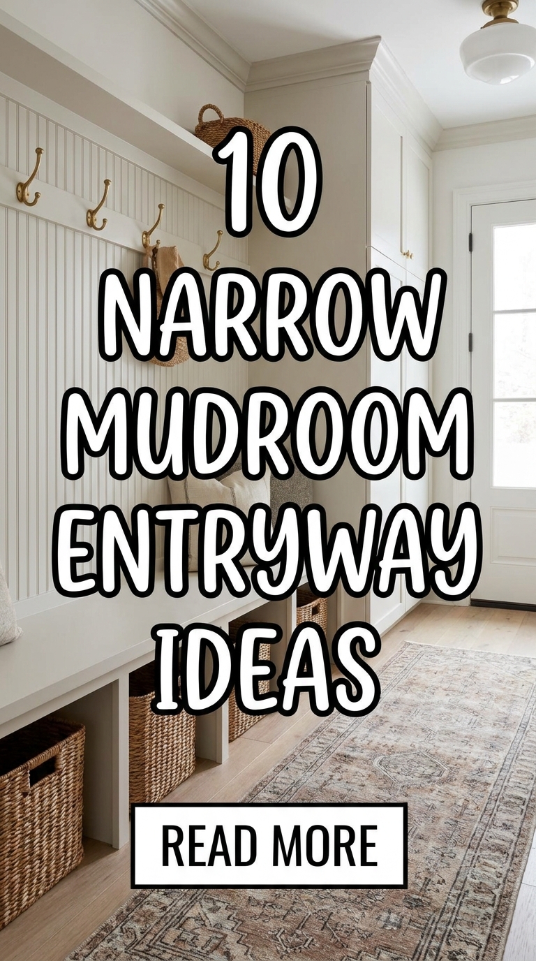 10 Narrow Mudroom Entryway Ideas
