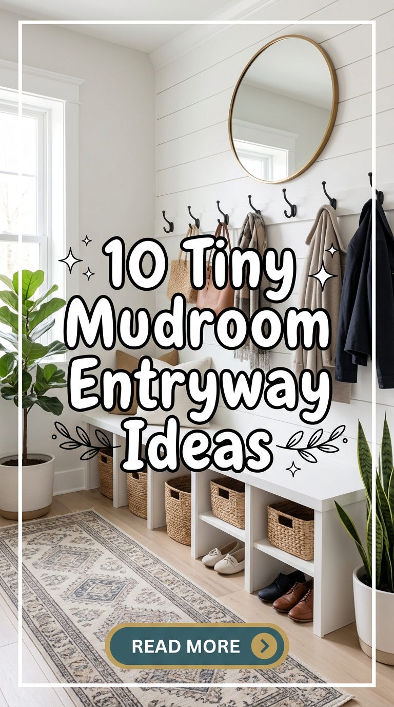 10 Tiny Mudroom Entryway Ideas