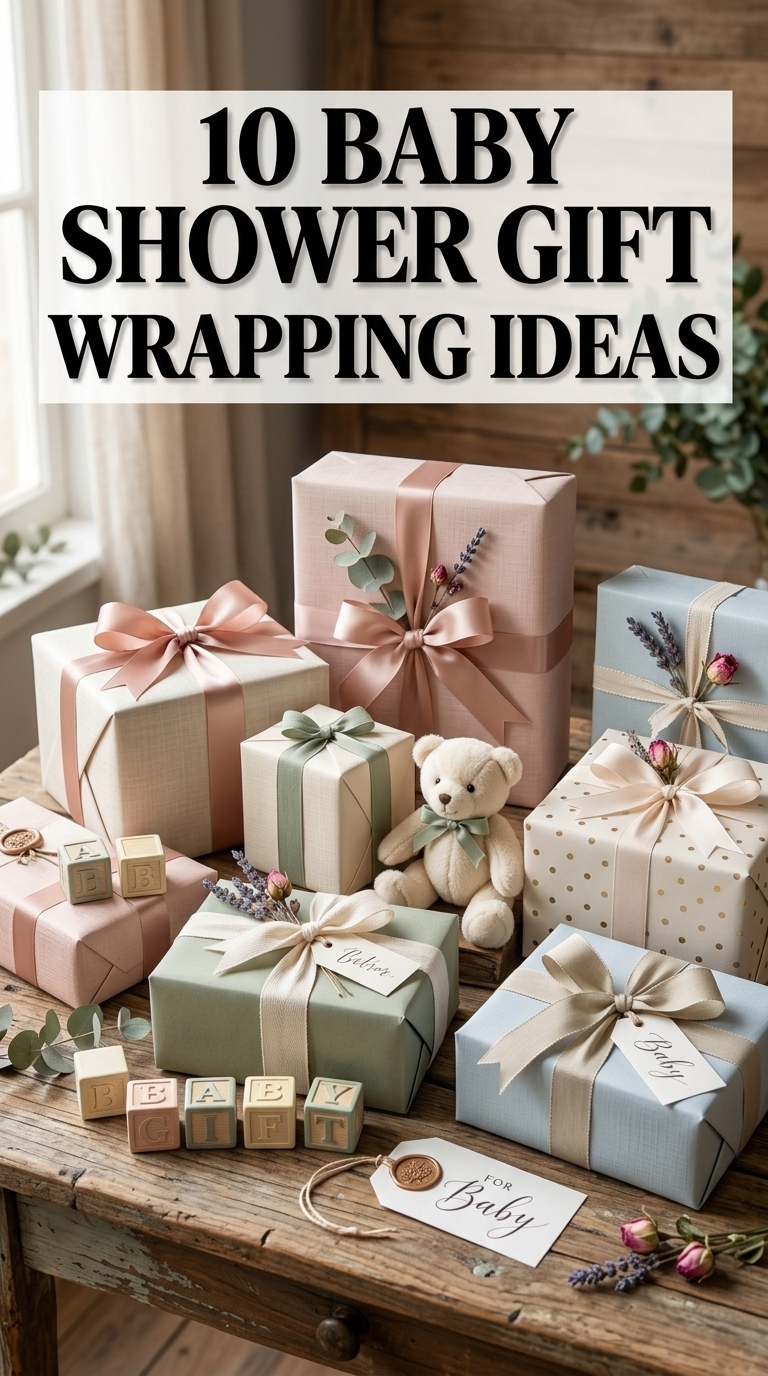 10 Baby Shower Gift Wrapping Ideas