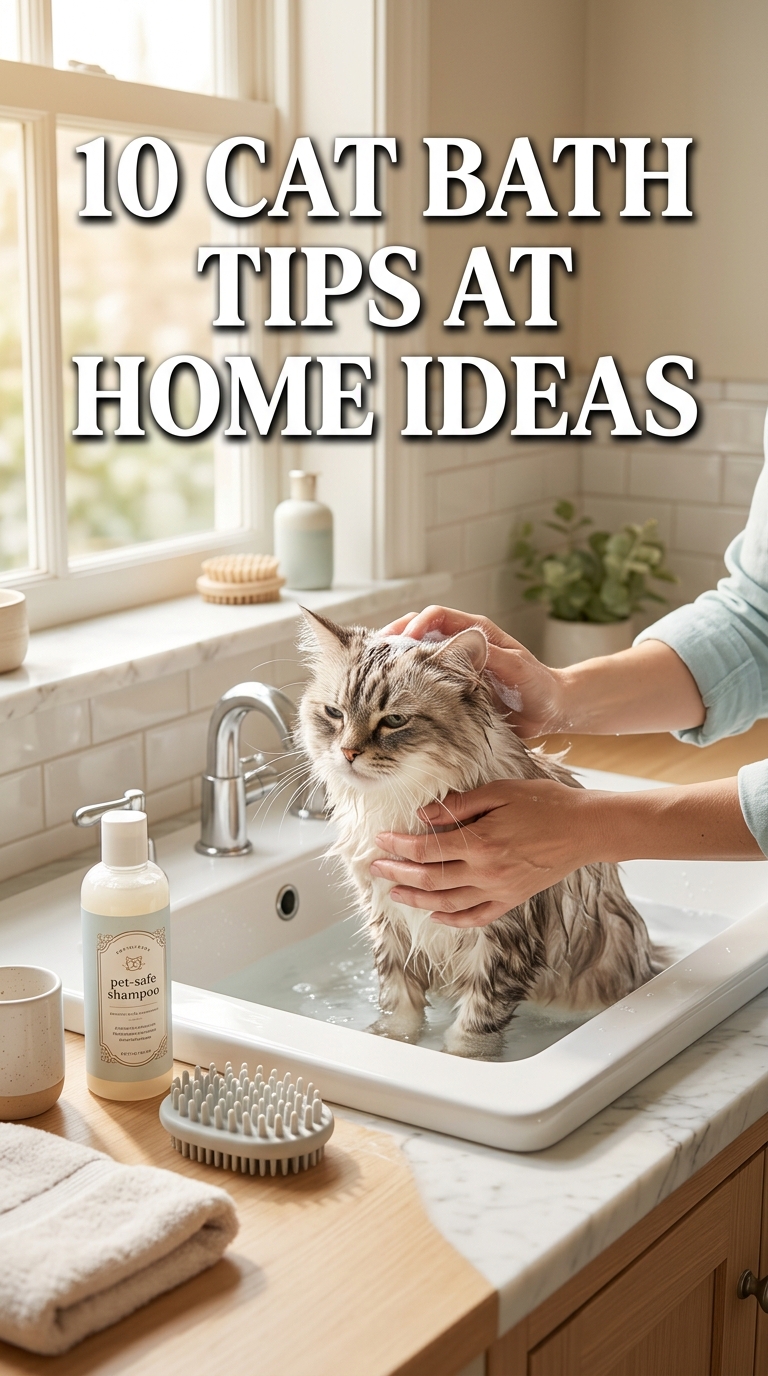 10 Cat Bath Tips At Home Ideas