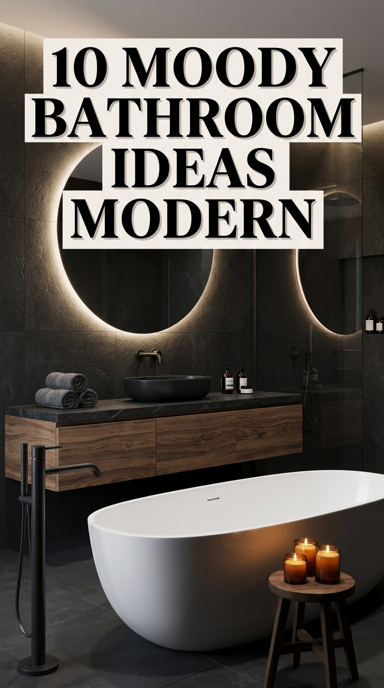 10 Moody Bathroom Ideas Modern