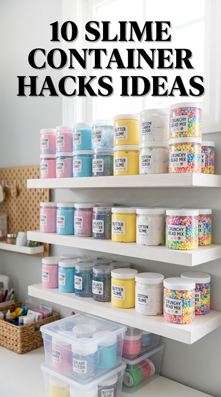 10 Slime Container Hacks Ideas