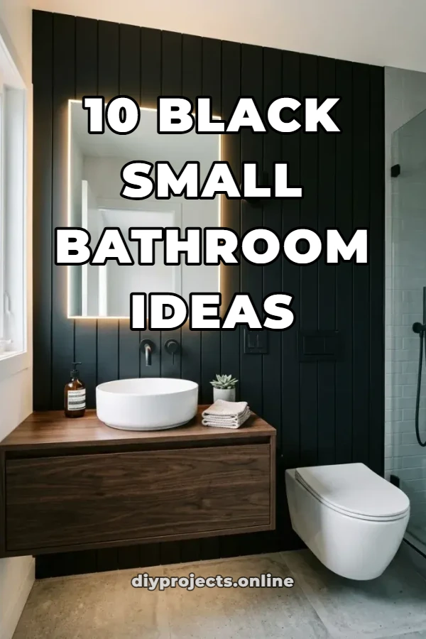 10 Black Small Bathroom Ideas