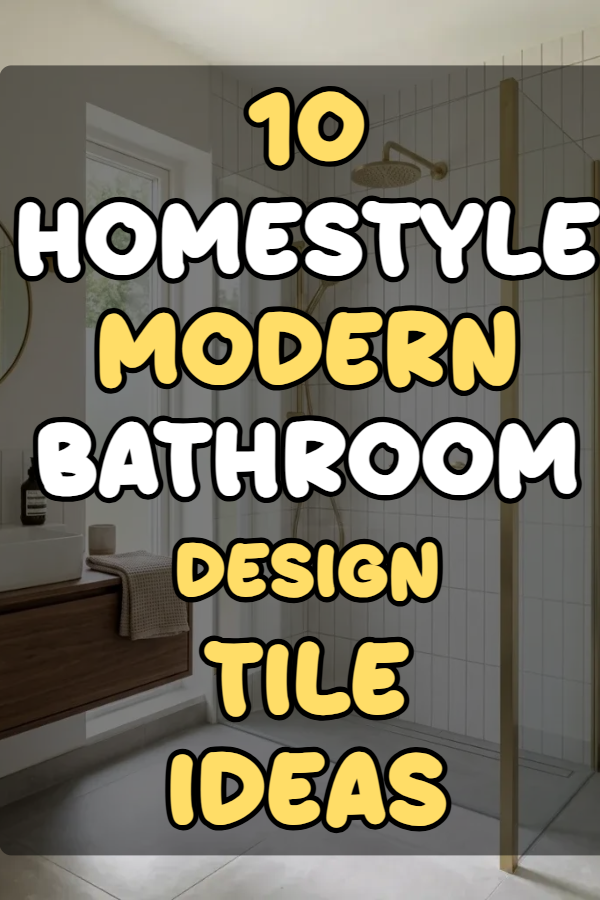 10 Modern Bathroom Design Tile Ideas