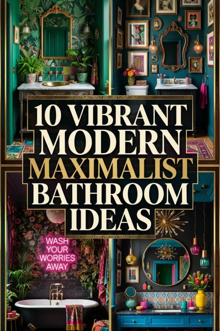 10 Modern Maximalist Bathroom Ideas